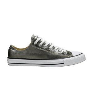 Metallic converse low tops
